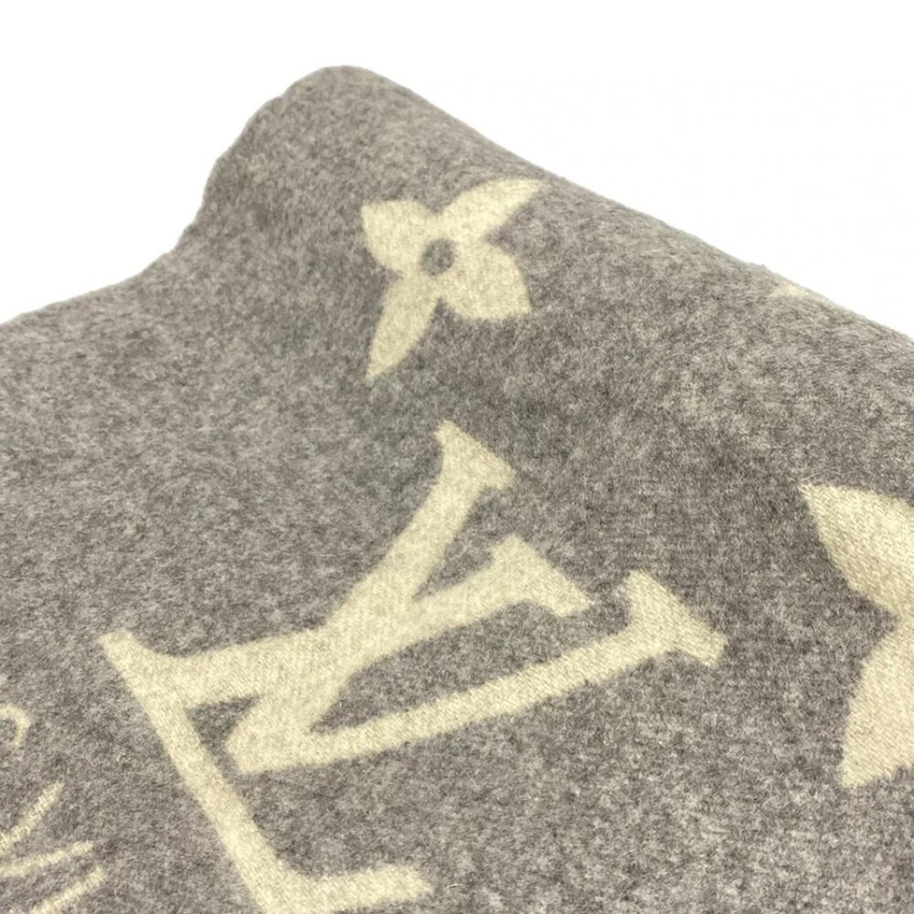 LOUIS VUITTON Eshal Play Cavik Gray - Unconfirmed Scarf 100 Cashmere 550-081525 - Picture 4 of 5
